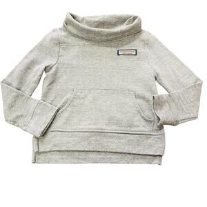 Simply Southern Girls 4T Gray Mock Neck Sweatshirt Long Sleeve Winter